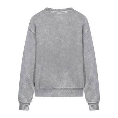 Han Kjøbenhavn Bulky Crew Sweatshirt Grey Acid Logo back